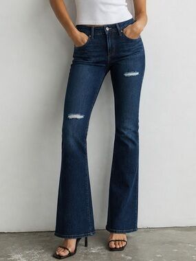 JESSICA SIMPSON Flirt Bootcut Jeans Women’s 28 Dark Wash Stretch Denim